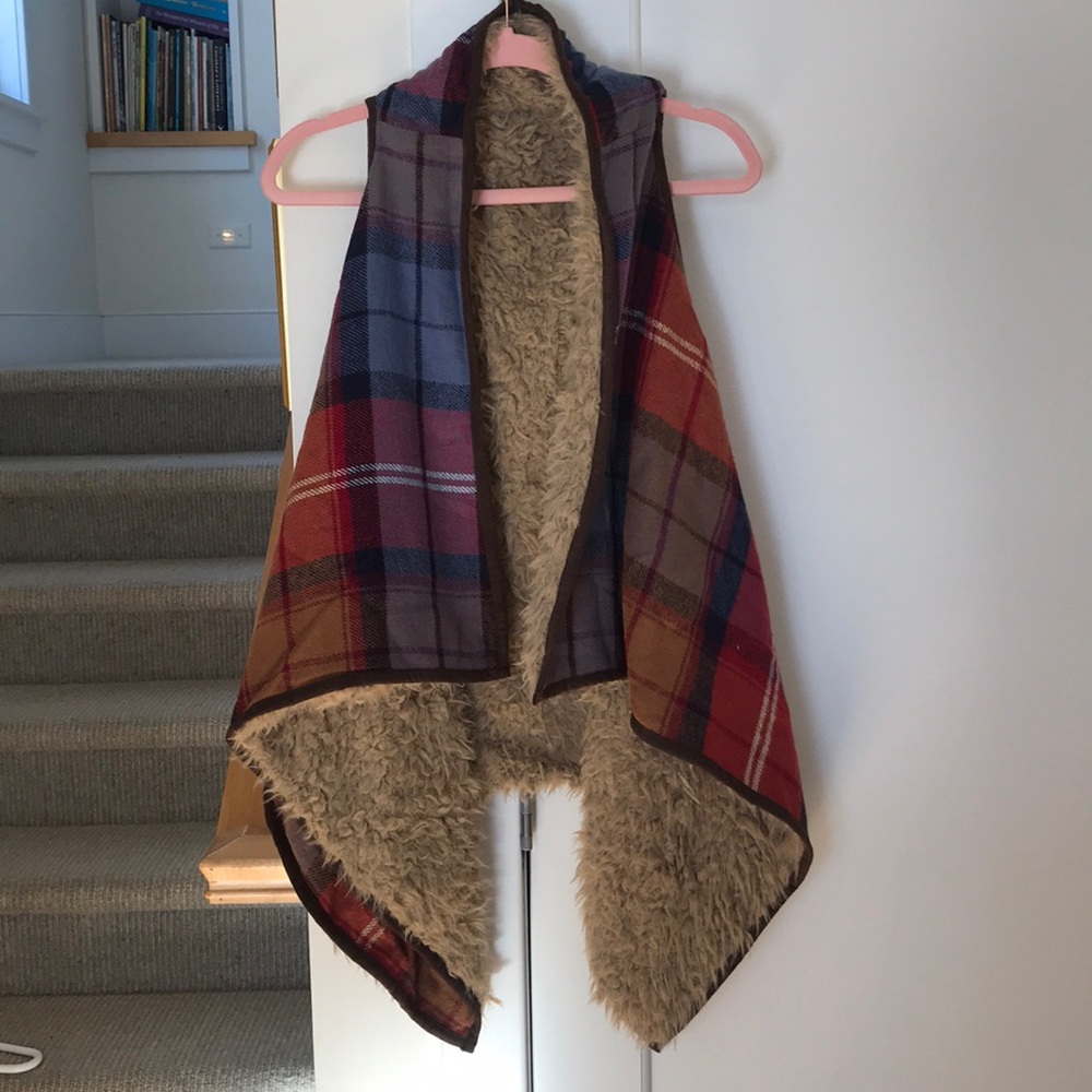 Xhilaration from Target Sherpa and Flannel Vest